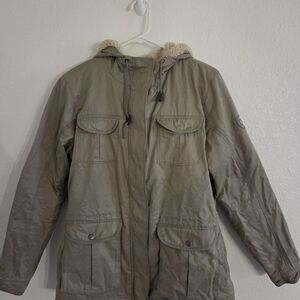Kuhl Tan Hooded Snow Jacket